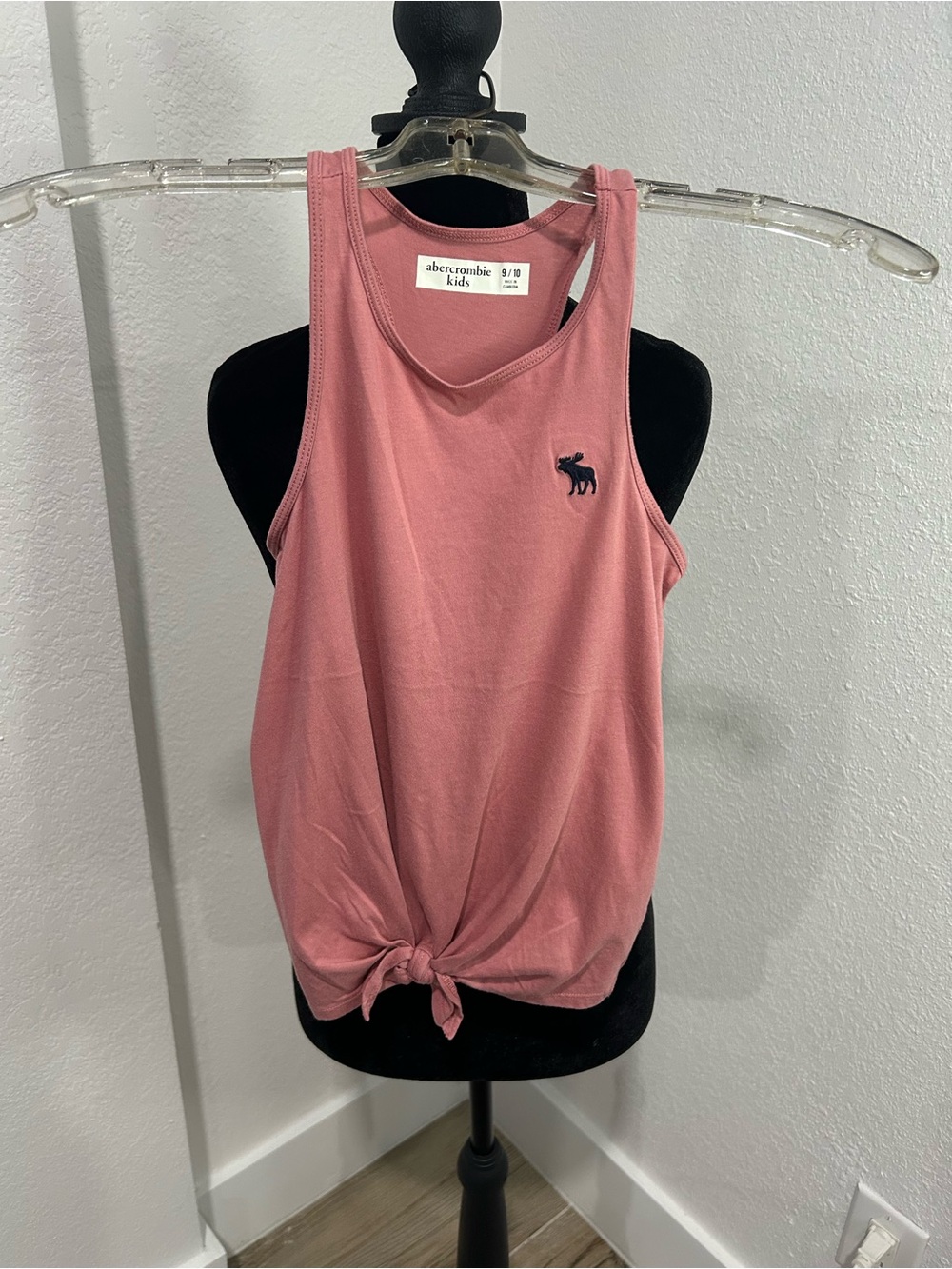 abercrombie kids Rose Pink Tie-Front Tank Top